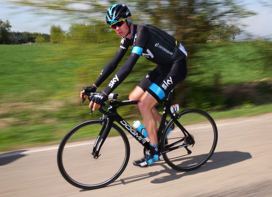 Chris Froome (Team Sky) returns to racing at La Fleche Wallonne