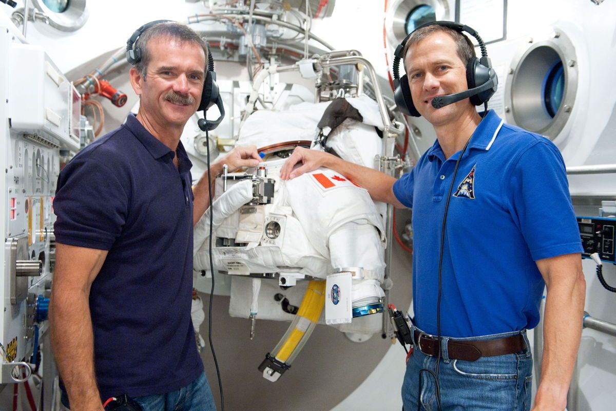 nasa astronauts space editing for first