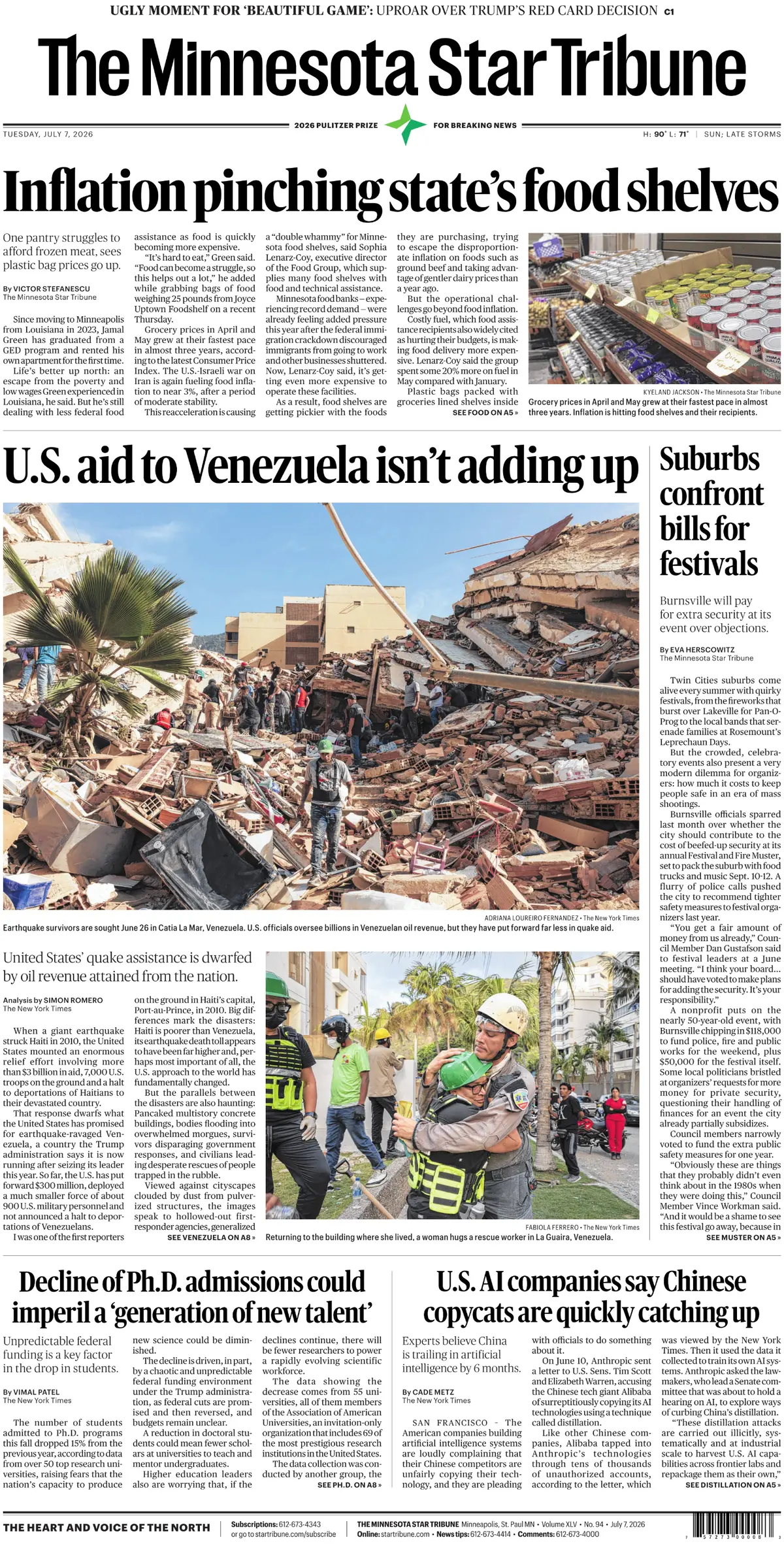 The Minnesota Star Tribune