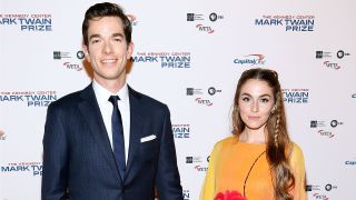 Comedian John Mulaney (L) and his wife Anna Marie Tendler arrive to the 2017 Mark Twain Prize for American Humor at The Kennedy Center on October 22, 2017 in Washington, DC.