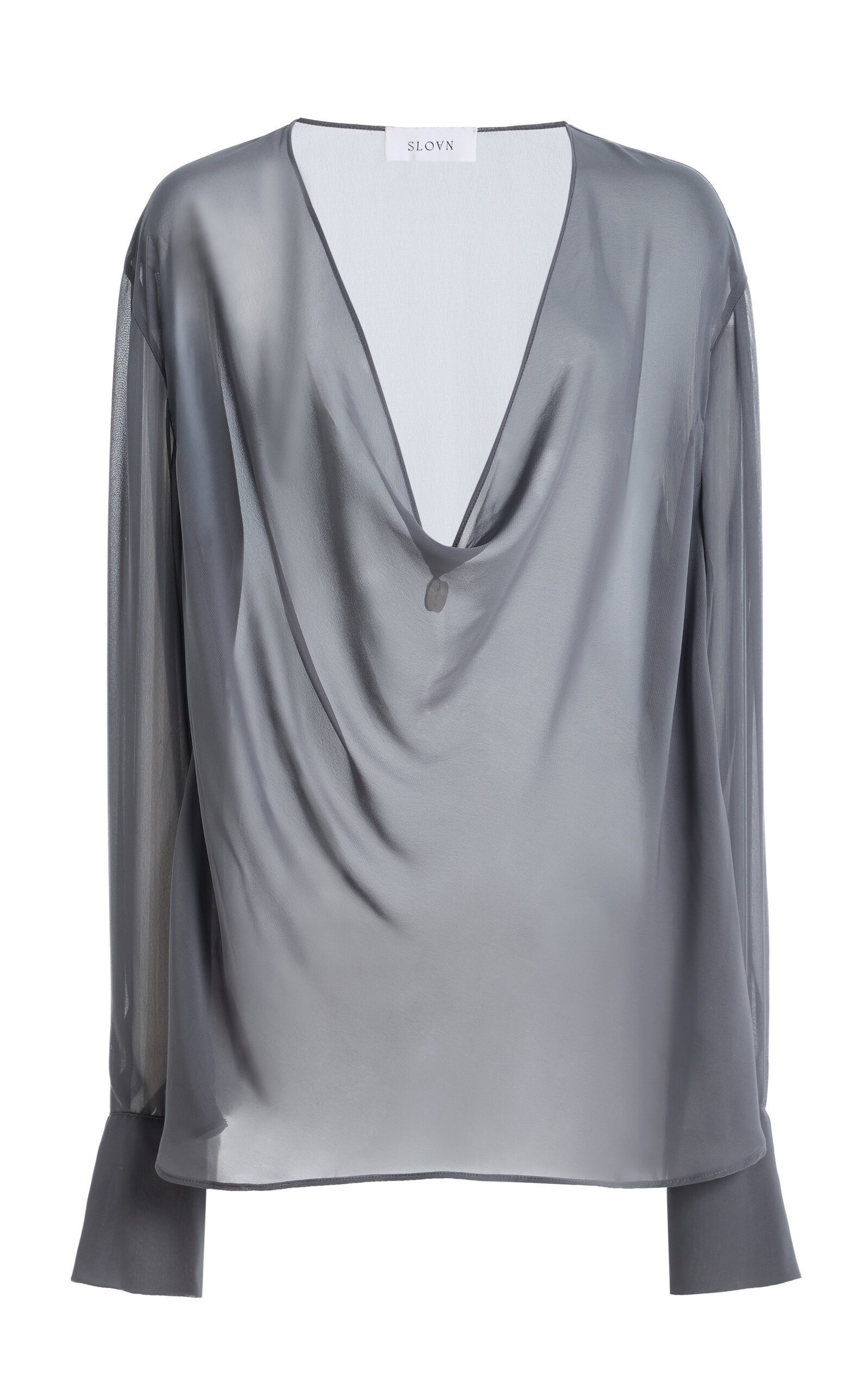 Exclusive Semi-Sheer Chiffon Top