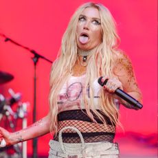 Kesha performs during Lollapalooza at Grant Park on August 01, 2024 in Chicago, Illinois.