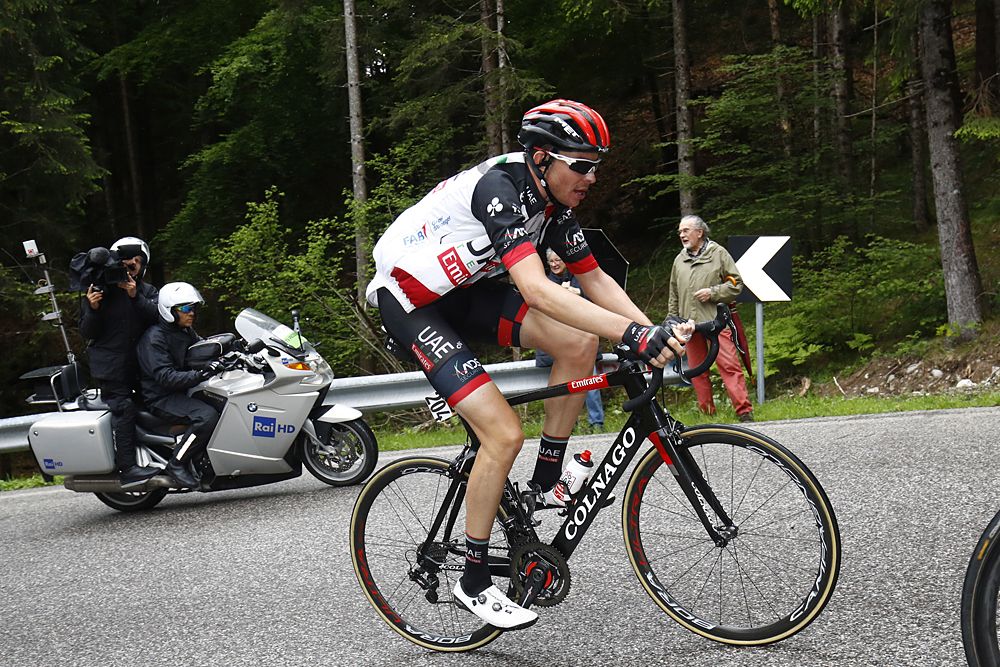Fabio Aru (UAE Team Emirates) finishes 19 minute down in stage 15 at the Giro d'Italia