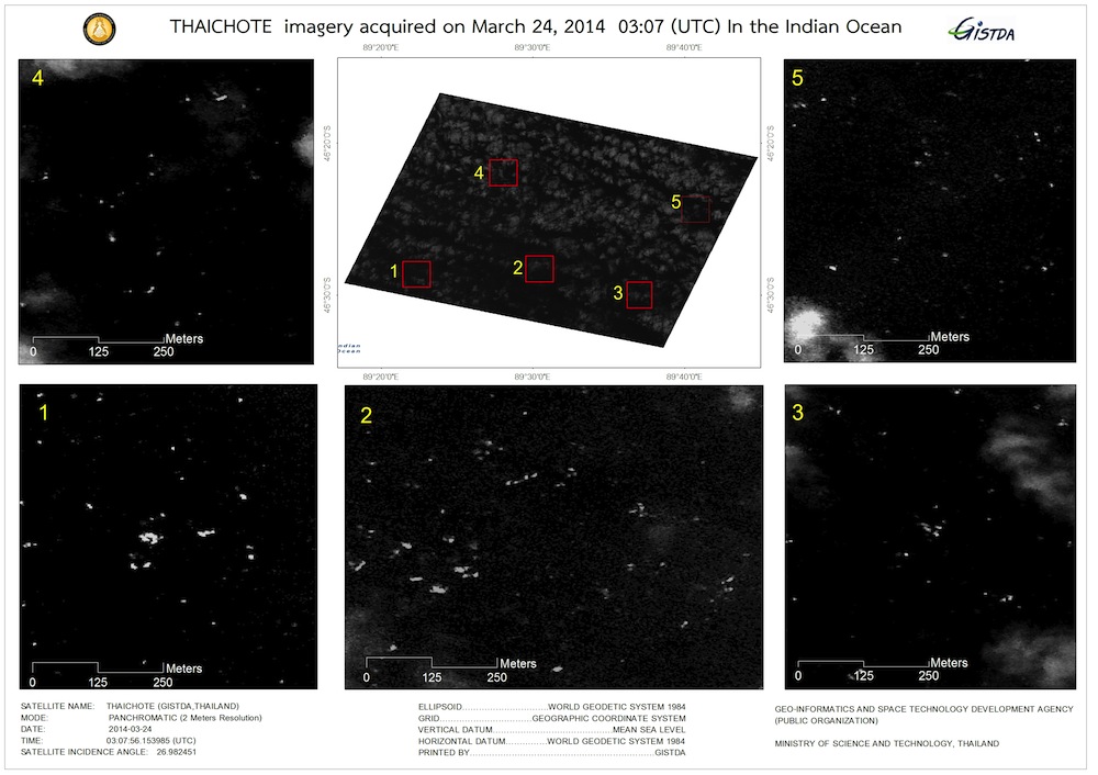 Thai Satellite Spots 300 Objects Possibly Tied to Malaysian Airlines Flight 370