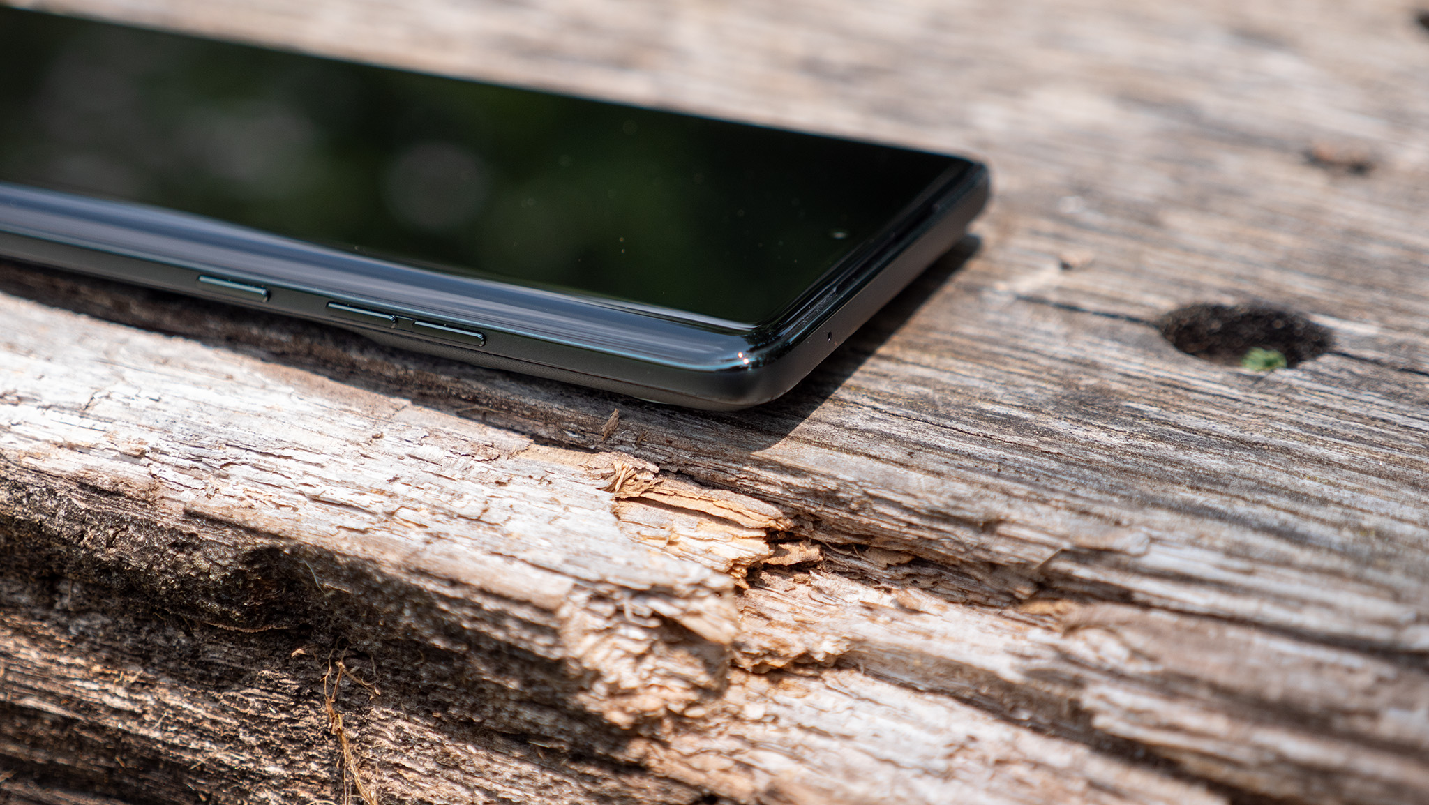 The power and volume buttons on the right side of the Motorola Edge 2025