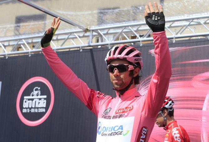 Michael Matthews is getting used to this pink jersey lark