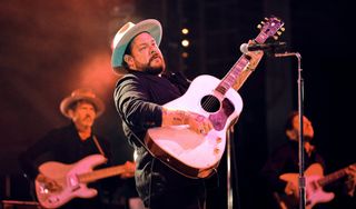 Nathaniel Rateliff performs at the FirstBank Amphitheater on October 01, 2021 in Franklin, Tennessee