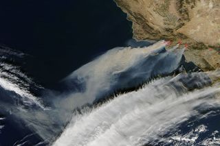 SoCal Wildfires from Space