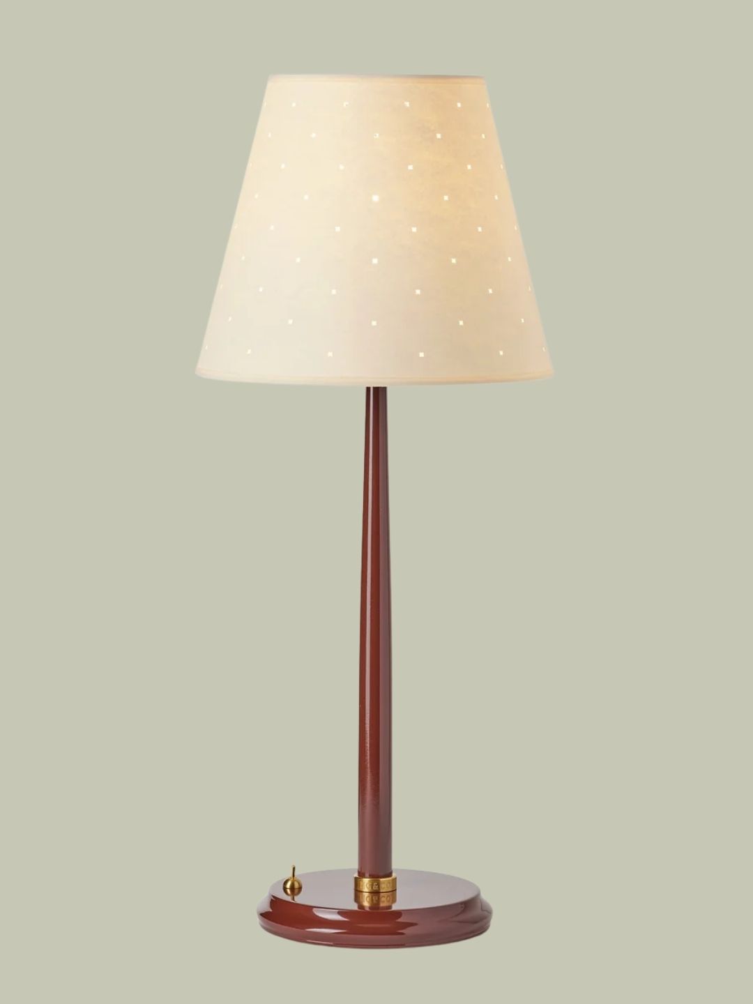 MG&amp;amp;Co., Mill Table Lamp Base in Cherry