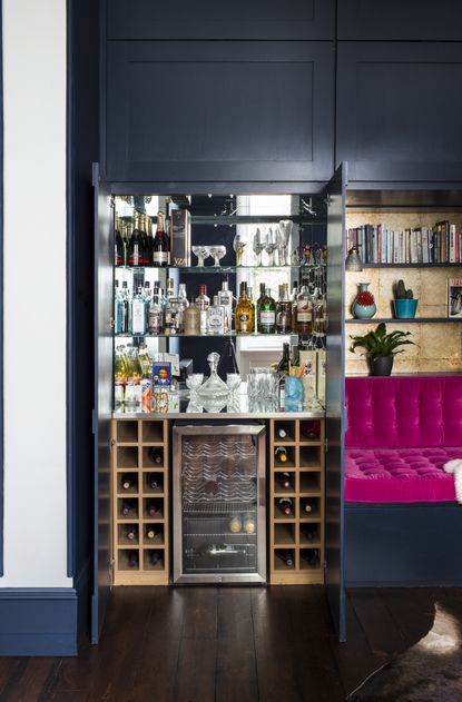 17 Colorful Home Bar Ideas - Fun Designs for Small Home Bars