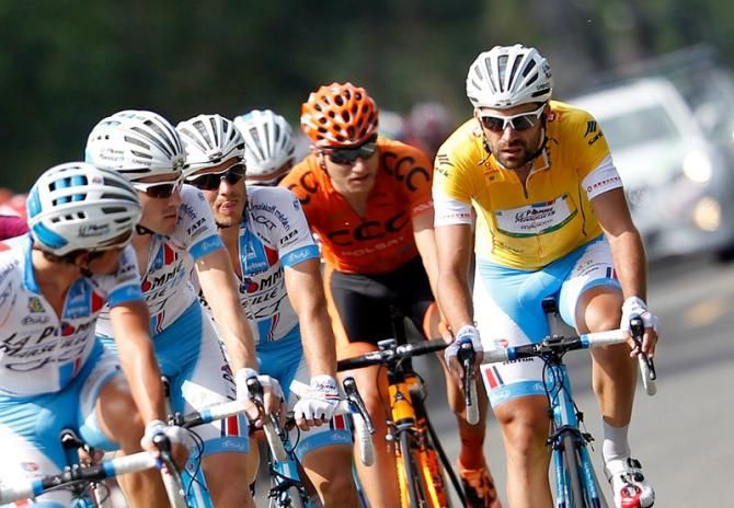 Julien Antomarchi (La Pomme Marseille) in the lead at the 2014 Tour of Hainan