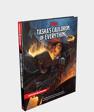 Tasha's Cauldron of Everything on a plain background