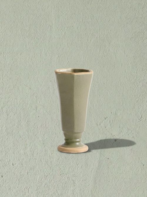 Ceramic Faceted Vase