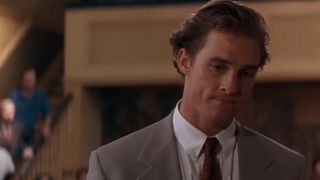 Matthew McConaughey in a suit and tie in A Time To Kill