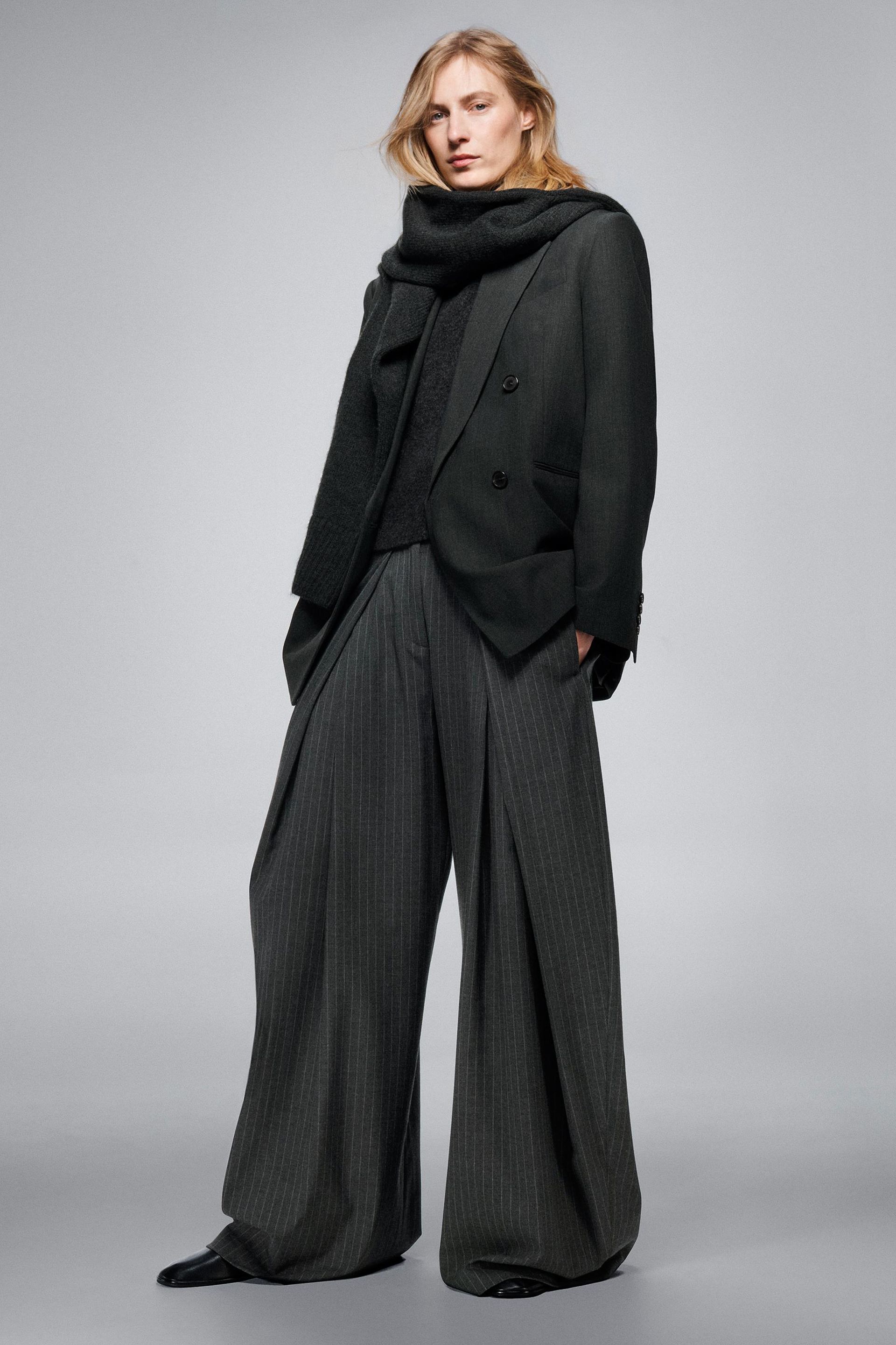 Oversized Wool Blend Blazer Zw Collection Limited Edition