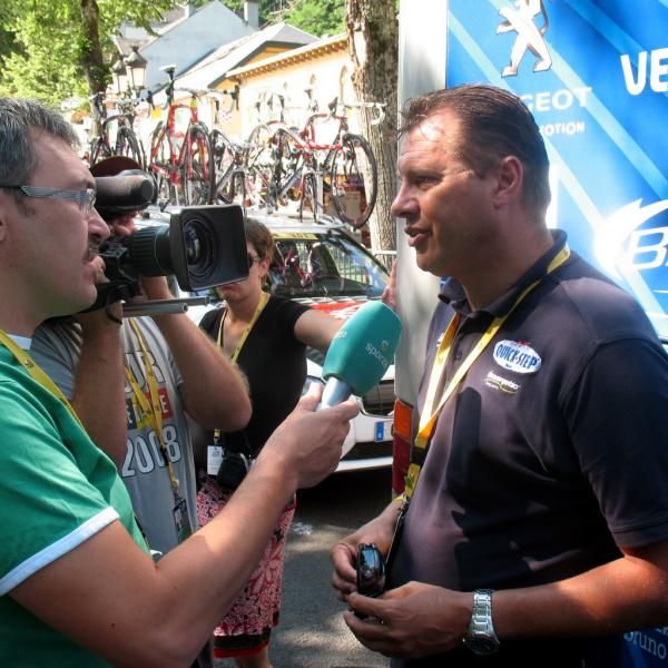 Wilfried Peeters talks with Belgian TV