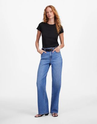 Madewell, Essential Slim Tee in Lightweight Cotton