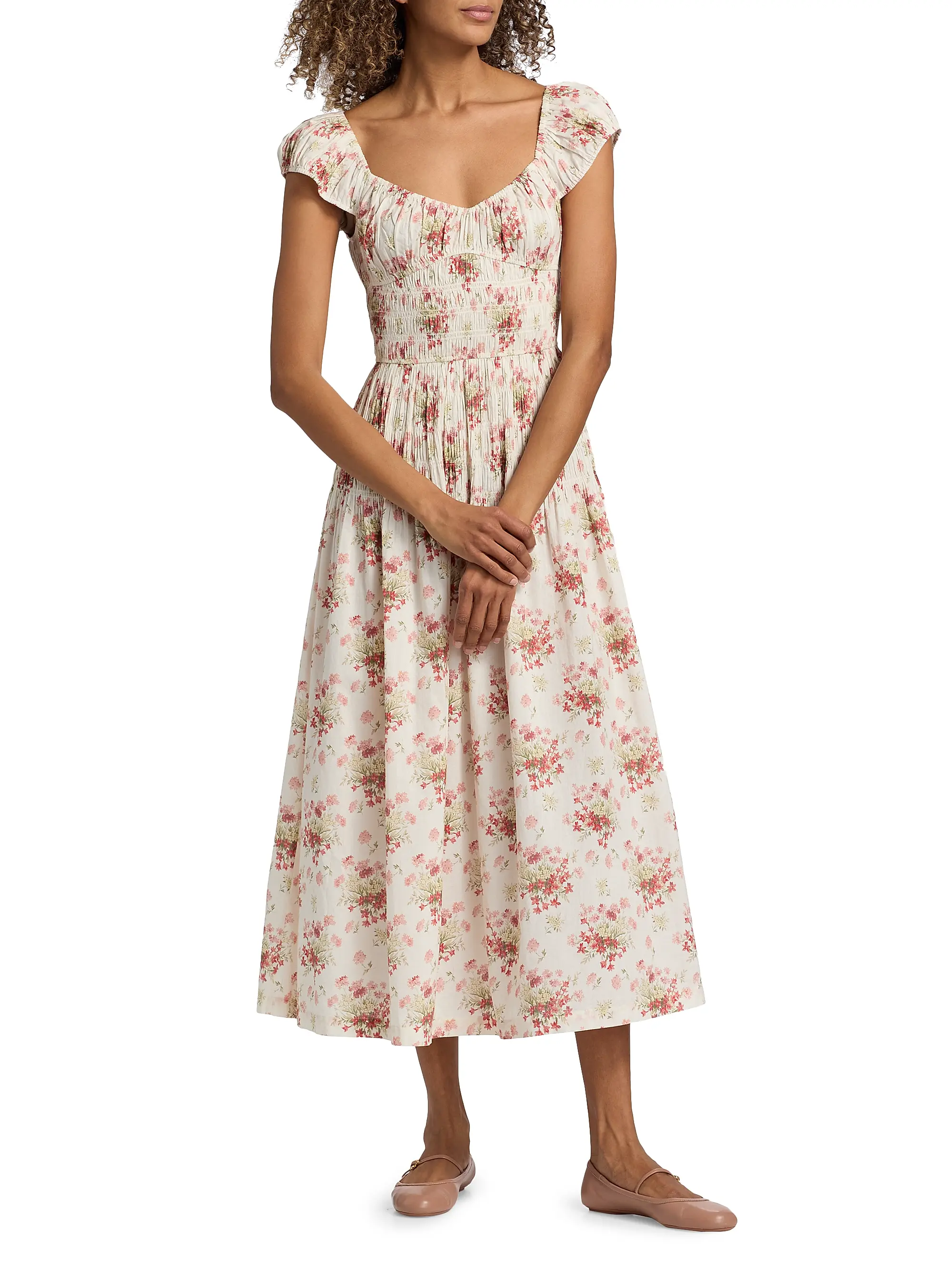 Quinette Floral Midi-Dress