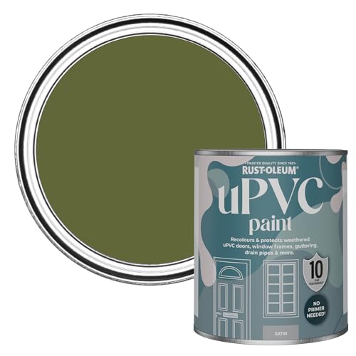 Rust-Oleum Green Upvc Door and Window Paint in Satin Finish - Jasper 750ml