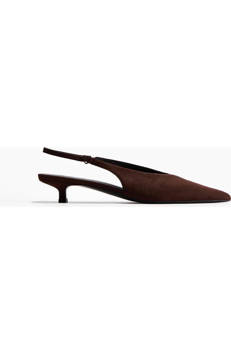 Kitten-Heeled Slingbacks