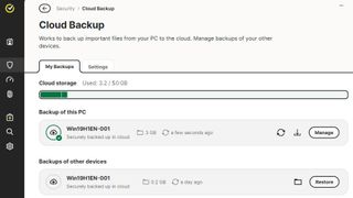 Complete device backups