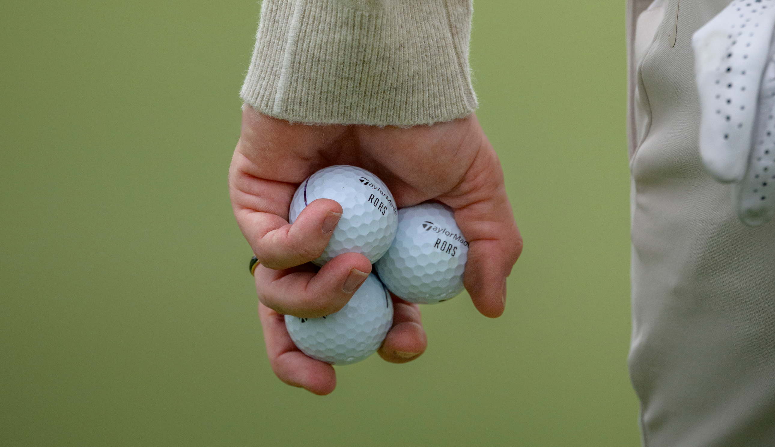 A close up of the golf balls used by Rory McIlroy 