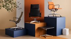 Eames Office Chairs from the Aluminium group