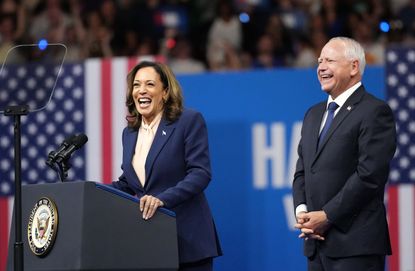 Kamala Harris And Running Mate Tim Walz Make First Appearance Together In Philadelphia