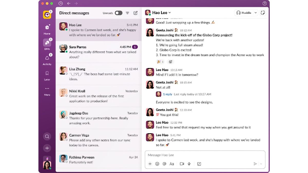 Slack får en solid ansiktsløftning TechRadar