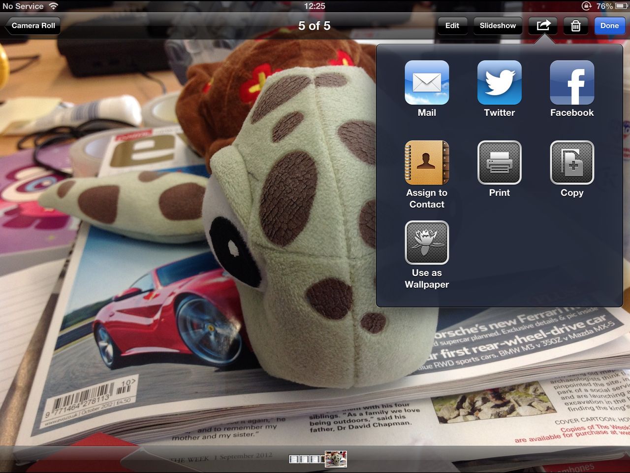 Apple iOS - Sharing photos with FB