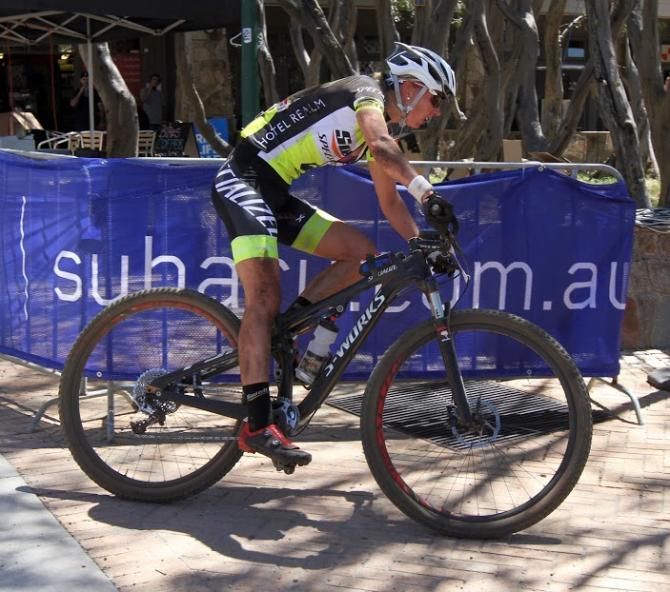 Jenny Fay of Ireland in seventh in the elite women's race