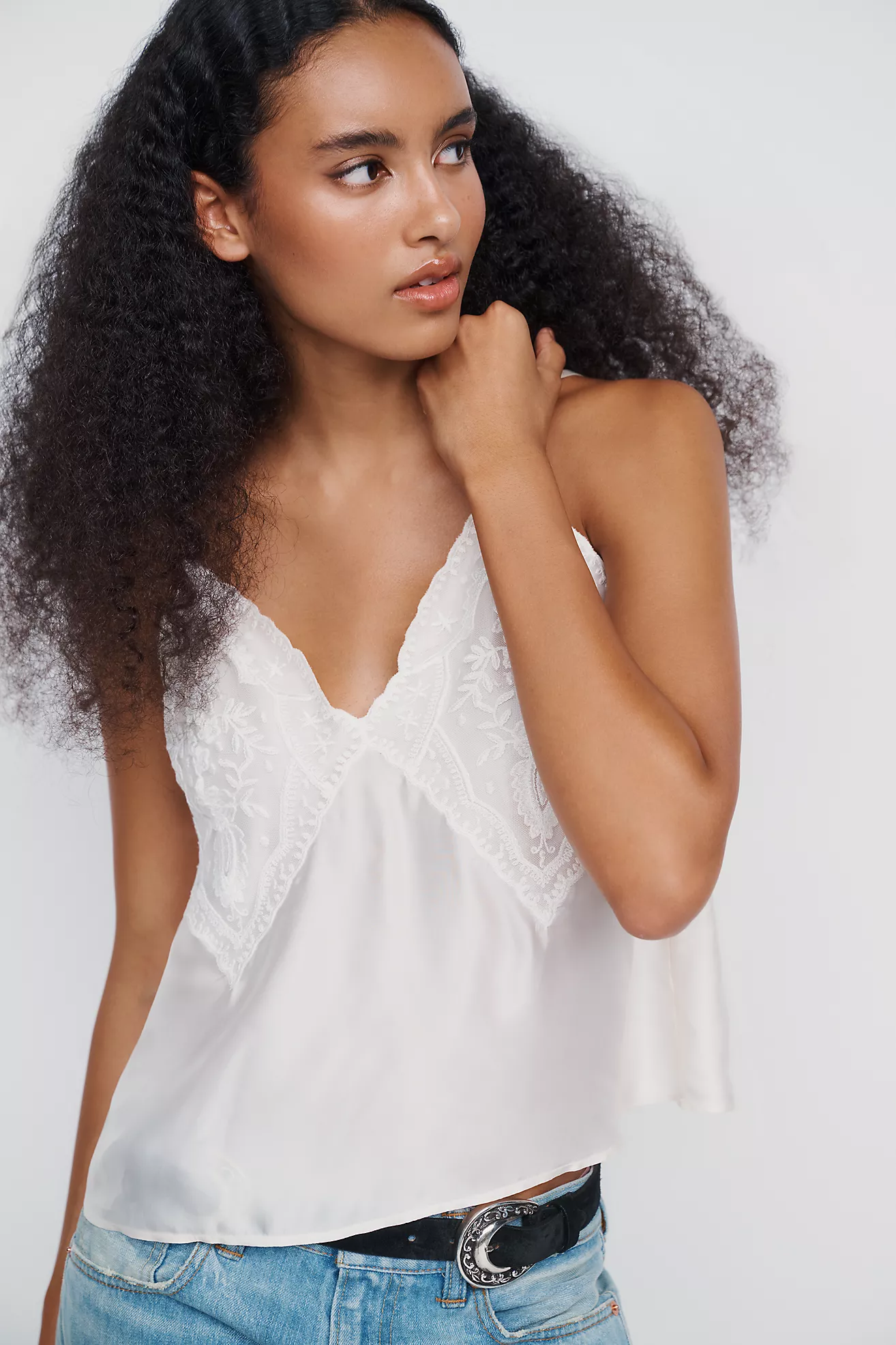 Lyrebird Embroidered Cami