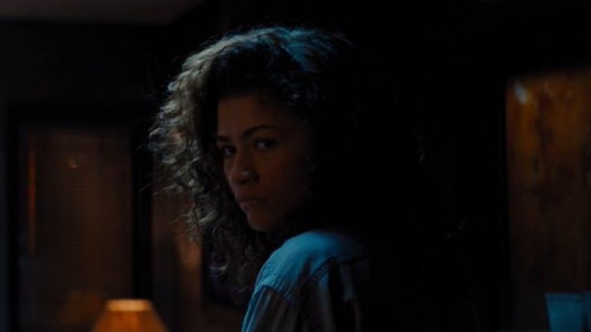 Zendaya looks over her shoulder in Euphoria