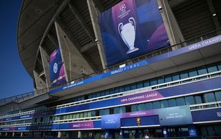 The outside of the Ataturk Olympic Stadium ahead of the 2023 Champions League final, as Tottenham need an Arsenal win