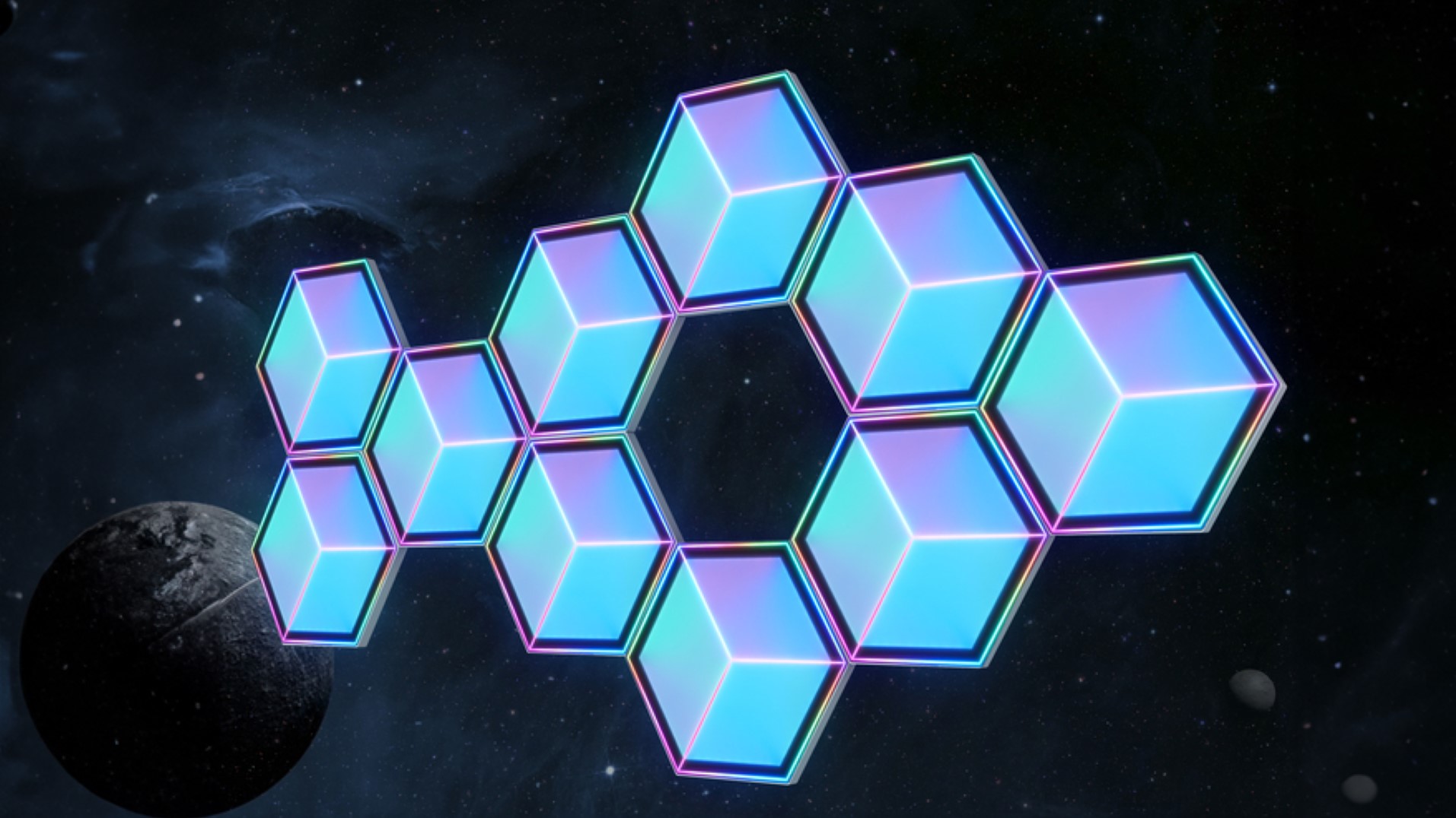 Painéis ultraleves hexagonais Govee Glide