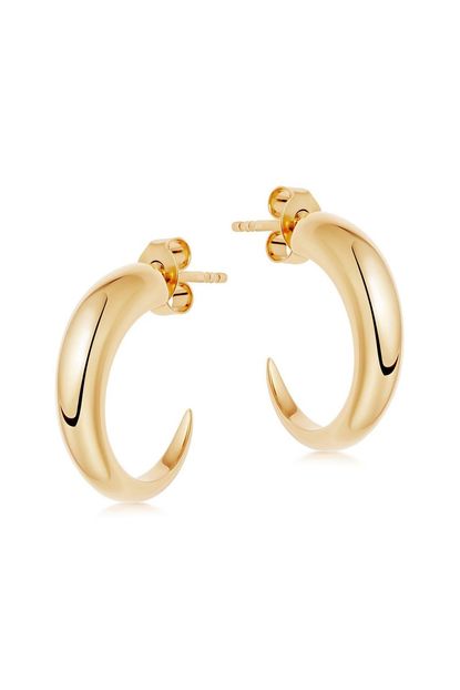 Missoma Gold Medium Plain Claw Hoop Earrings