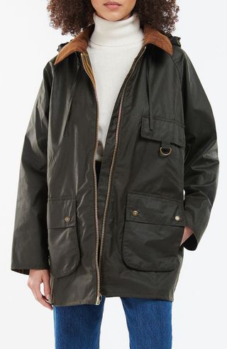 Highclere Hooded Waxed Jacket