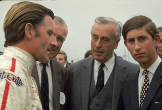 Lord Louis Mountbatten and Prince Charles