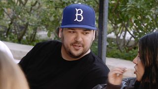 Rob Kardashian is shown on The Kardashians Season 7.