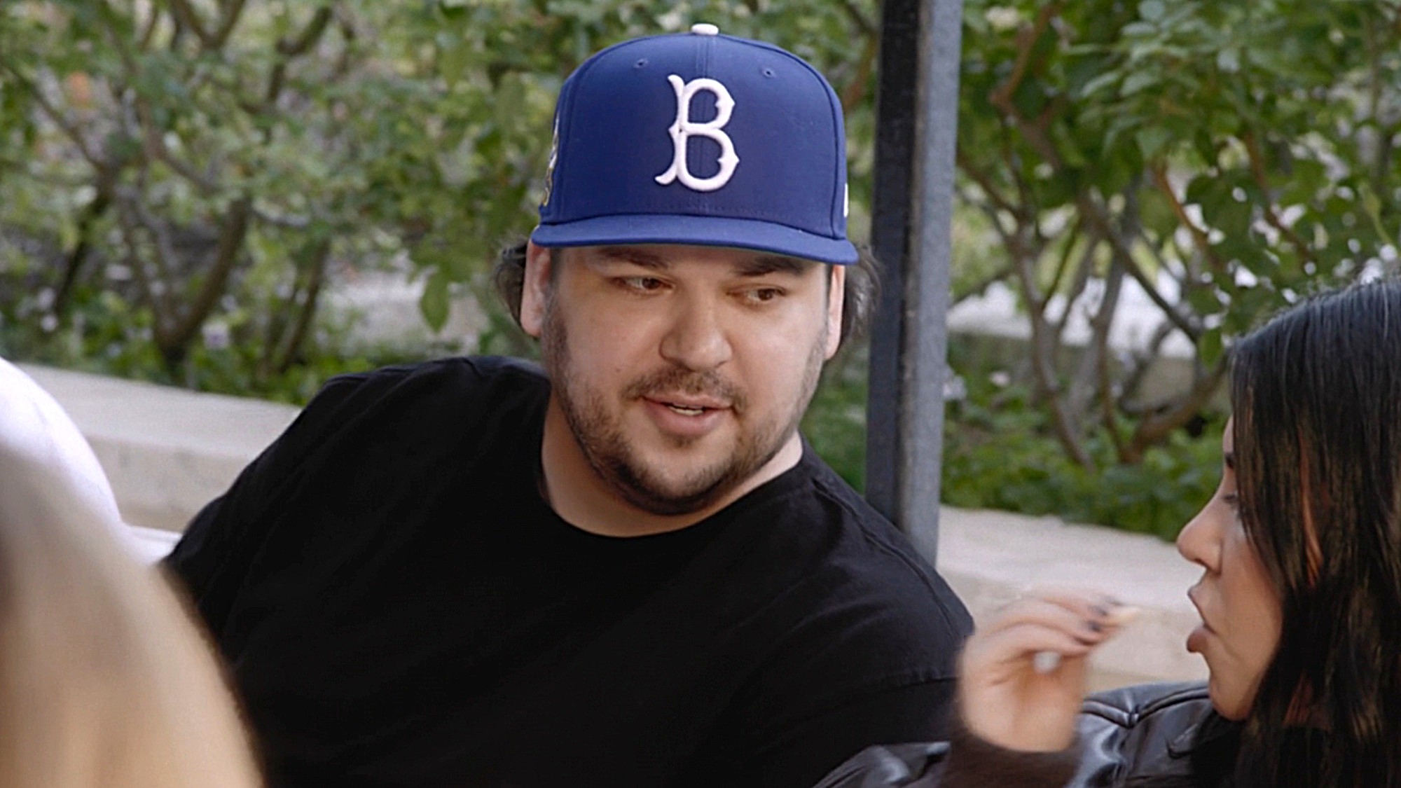 Rob Kardashian is shown on The Kardashians Season 7.