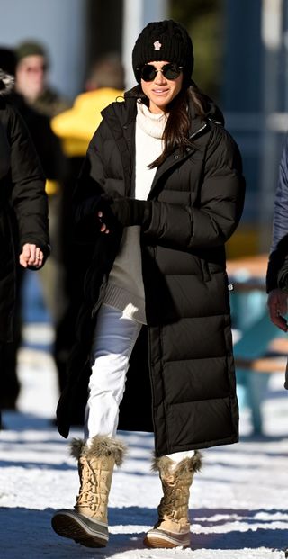 Meghan, Duchess of Sussex attends a Family and Friends Tubing event during day three of the 2025 Invictus Games on February 11, 2025