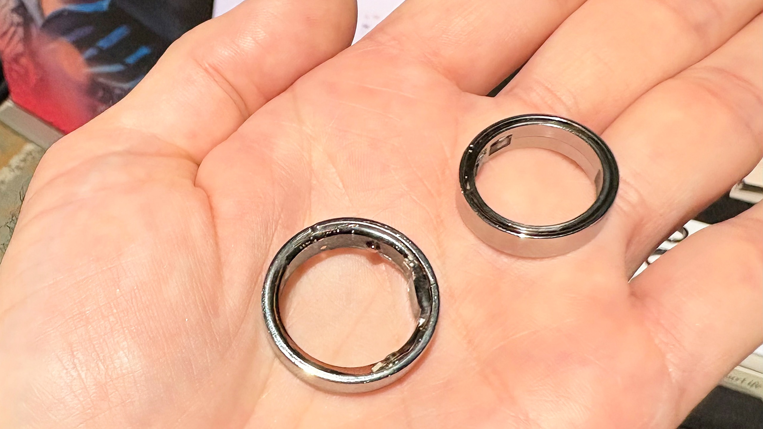Close-up of the Circular Ring 3 Pro and Slim at the IFA show in Berlin, Germany