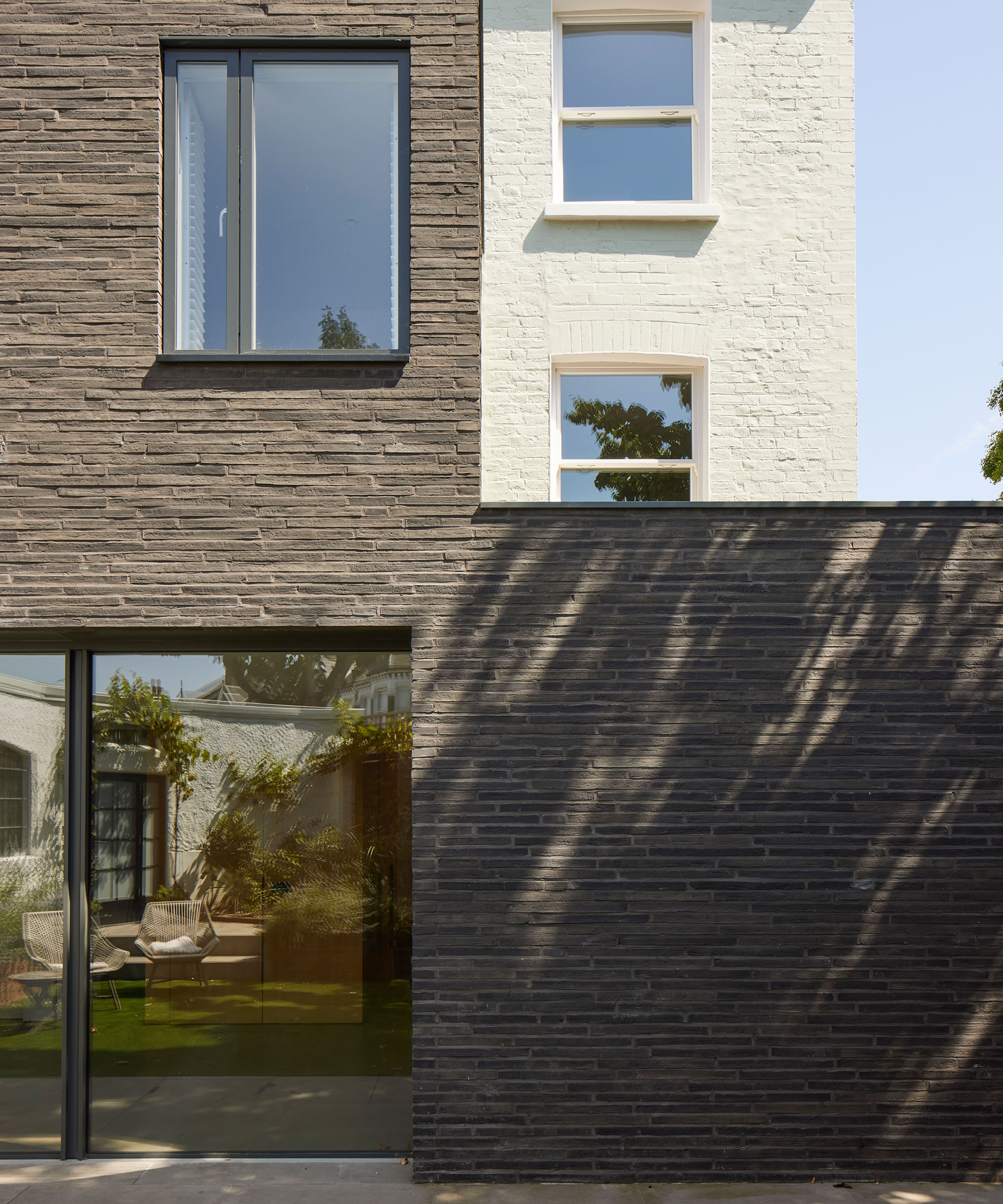 black aluminium framed windows and doors