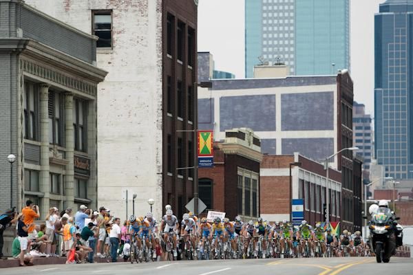 Heading back through downtown.
