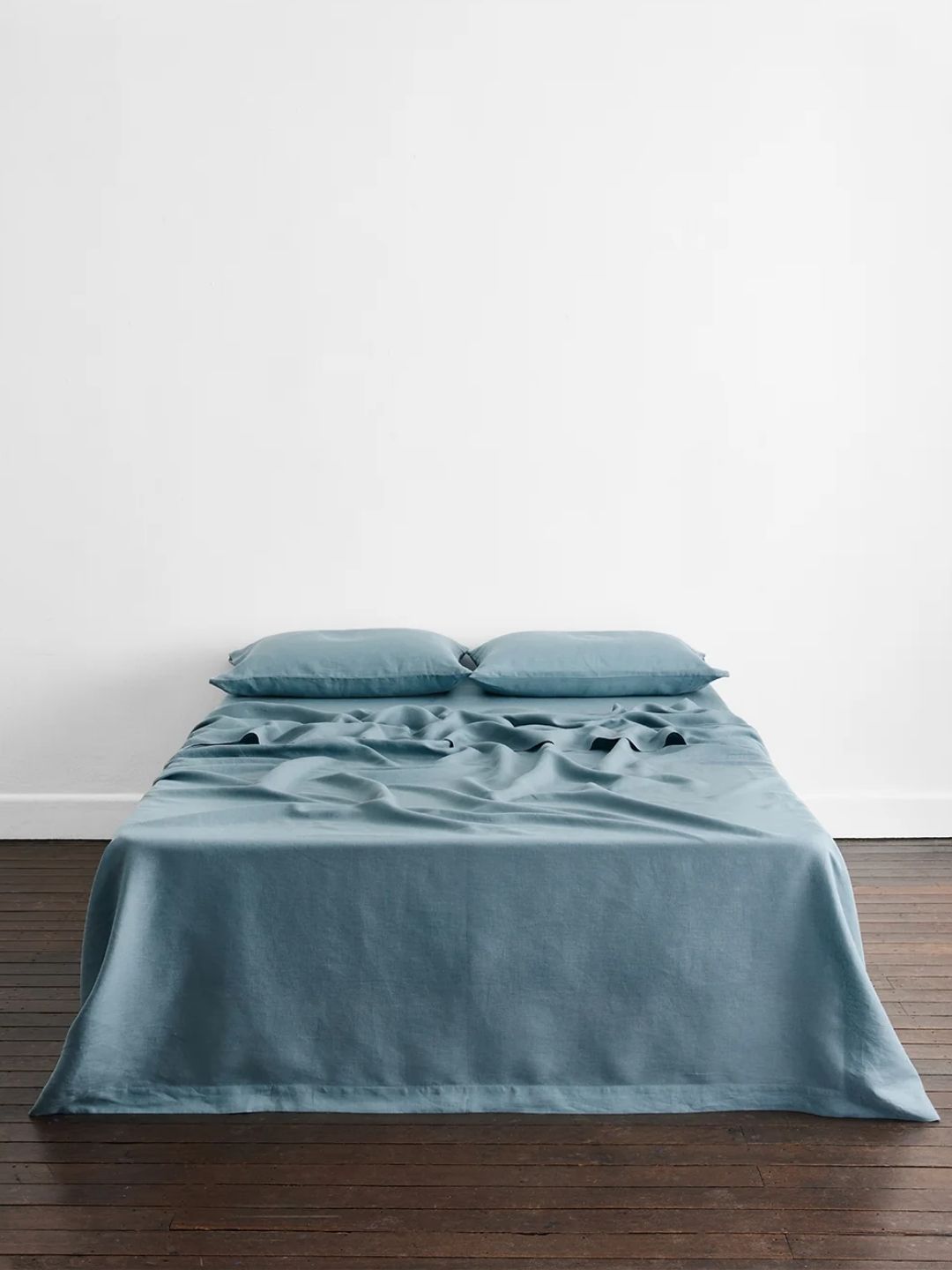 Bed Threads, Lagoon 100% French Flax Linen Flat Sheet
