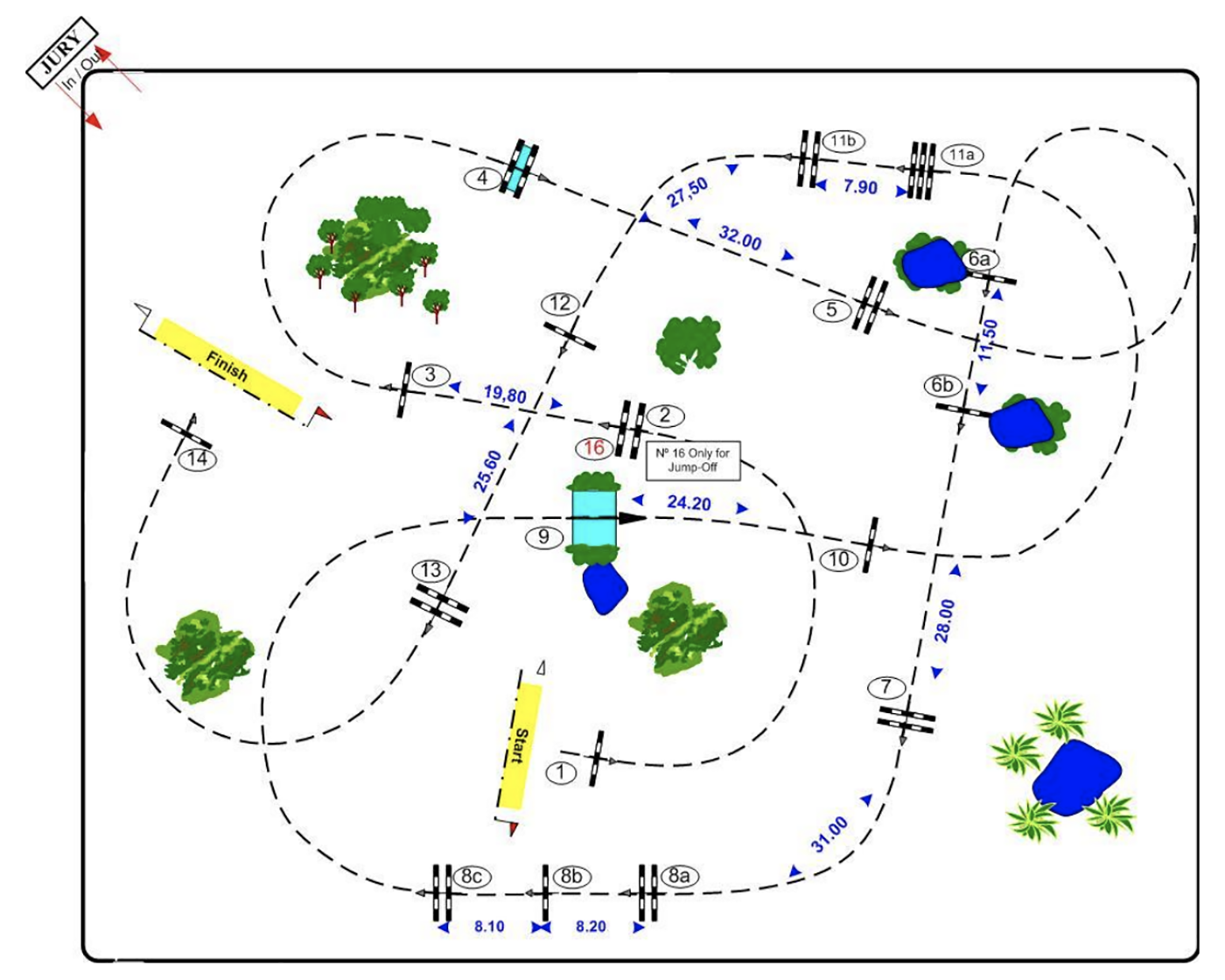 olympic showjumping individual final course plan