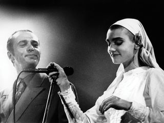 Gabriel and Sinéad O’Connor performing together in 1991.