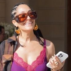 Paris, FRANCE Actress Tracee Ellis Ross was seen heading out wearing Yves Saint Laurent, turning heads with a purple shirt and orange pants layered under a plaid shirt. She completed the look by carrying a brown purse as she made her stylish exit.Pictured: Tracee Ellis RossBACKGRID USA 4 MARCH 2026 BYLINE MUST READ: Iammeysam / BACKGRIDUSA: +1 310 798 9111 / usasales@backgrid.comUK: +44 208 344 2007 / uksales@backgrid.com*UK Clients - Pictures Containing ChildrenPlease Pixelate Face Prior To Publication*