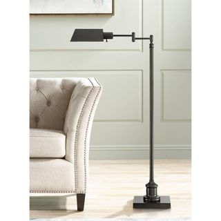 Regency Hill Jenson Traditional Adjustable Pharmacy Floor Lamp