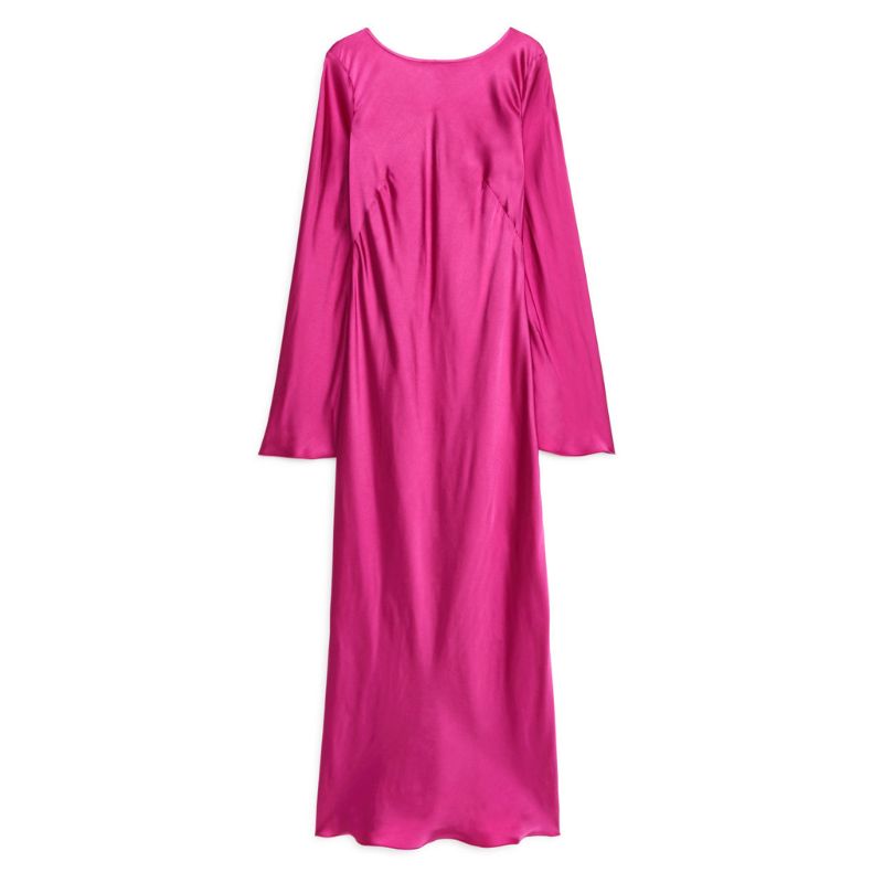 Bias-Cut Midi Dress